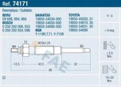 FAE Izzítógyertya Toyota Crown