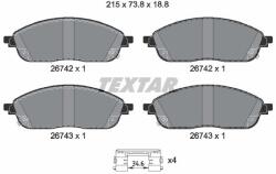 TEXTAR Sada brzdových platničiek kotúčovej brzdy TEXTAR 2674201 (2674201)