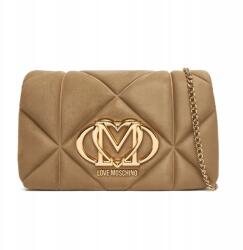 Moschino Kézitáska JC4043PP0NKE0105 valódi bőr velúr bézs (JC4043PP0NKE0105)