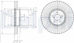 DELPHI Brzdový kotúč DELPHI BG9105 (BG9105)