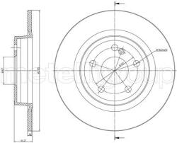 METELLI Brzdový kotúč METELLI 23-1463C (23-1463C)