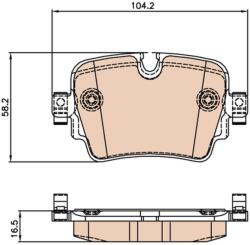 TRW Sada brzdových platničiek kotúčovej brzdy TRW GDB2066 (GDB2066)
