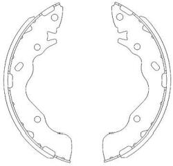 KAVO PARTS Sada brzdových čeľustí KAVO PARTS KBS-3402 (KBS-3402)