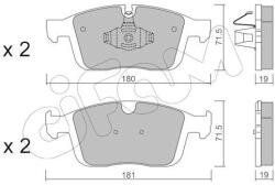 CIFAM Sada brzdových platničiek kotúčovej brzdy CIFAM 822-1188-0 (822-1188-0)