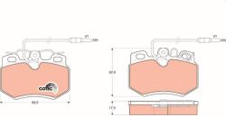 TRW Sada brzdových platničiek kotúčovej brzdy TRW GDB808 (GDB808)