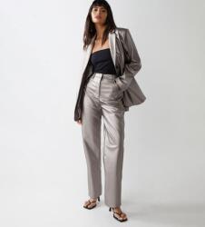 Warehouse szürke fényes bőrutánzat nadrág B18 eua S