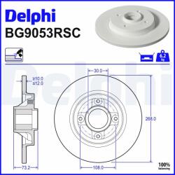 DELPHI Tarcza Ham. Z Loz. Peugeot Partner 08- (bg9053rsc)