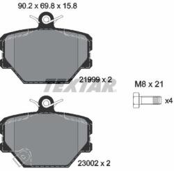 TEXTAR Sada brzdových platničiek kotúčovej brzdy TEXTAR 2199901 (2199901)