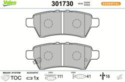VALEO Sada brzdových platničiek kotúčovej brzdy VALEO 301730 (301730)