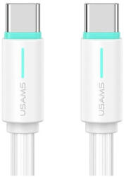 USAMS kábel USB-C/USB-C 1m SJ73460W YU Series SJ734USB02 (US-SJ734) fehér (SJ734USB02)