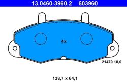 ATE Sada brzdových platničiek kotúčovej brzdy ATE 13.0460-3960.2 (13.0460-3960.2)