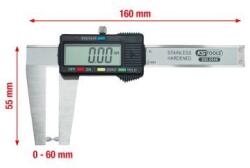 KS TOOLS Posuvné meradlo na meranie hrúbky brzdových kotúčov KS TOOLS 300.0540 (300.0540)