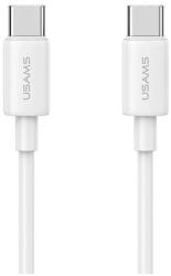 USAMS USB-C to USB-C kábel 60W 1m Fast Charging YD Series fehér SJ711USB02 (US-SJ711) (SJ711USB02)
