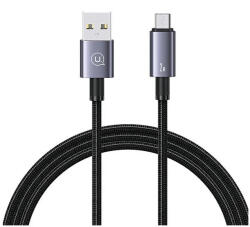 USAMS kábel USB to Micro-USB 2A 1.2m gyors töltés acél/tarnish SJ668USB01 (US-SJ668) (SJ668USB01)