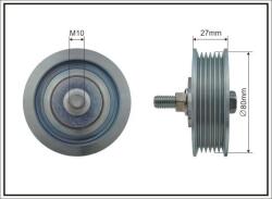 CAFFARO Vratná/vodiaca kladka rebrovaného klinového remeňa CAFFARO 500407 (500407)