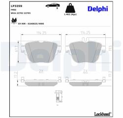 DELPHI Klocki Ham. Tyl Mercedes E W213 16- (lp3359)