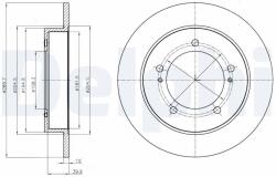 DELPHI Brzdový kotúč DELPHI BG4289 (BG4289)