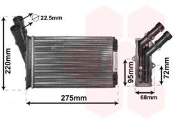 VAN WEZEL Výmenník tepla vnútorného kúrenia VAN WEZEL 09006055 (09006055)