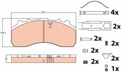TRW Sada brzdových platničiek kotúčovej brzdy TRW GDB5067 (GDB5067)