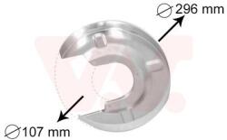 VAN WEZEL Ochranný plech proti rozstreku, Brzdový kotúč VAN WEZEL 5874373 (5874373)