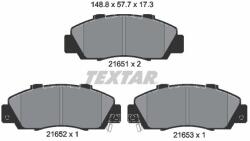TEXTAR Sada brzdových platničiek kotúčovej brzdy TEXTAR 2165101 (2165101)