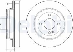 DELPHI Tarcza Ham. Kia Rio Iii 11- Tyl (bg4564)
