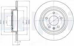 DELPHI Tarcza Ham. Opel Astra 09- Tyl (bg4279)