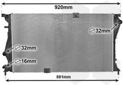 VAN WEZEL Chladič motora VAN WEZEL 43002601 (43002601)