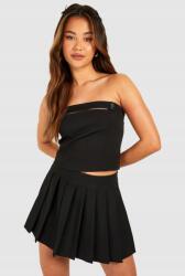 Boohoo fekete felső fejpánt kivágás B16 vxv Xs