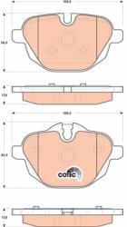 TRW Sada brzdových platničiek kotúčovej brzdy TRW GDB1840 (GDB1840)