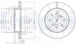 DELPHI Tarcza Ham. Opel Agila (bg3884)