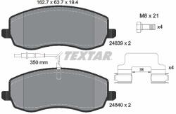 TEXTAR Sada brzdových platničiek kotúčovej brzdy TEXTAR 2483901 (2483901)