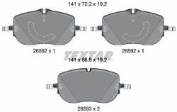 TEXTAR Sada brzdových platničiek kotúčovej brzdy TEXTAR 2659201 (2659201)