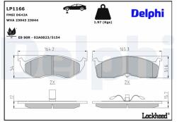 DELPHI Klocki Ham. Chrysler Voyager 95-01 (lp1166)
