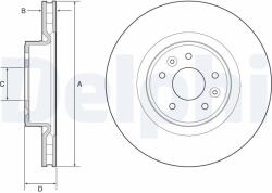DELPHI Tarcza Ham. Renault Megane Iii Rs 08- (bg9232c)