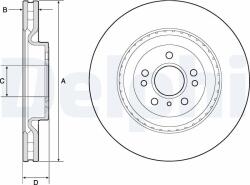 DELPHI Brzdový kotúč DELPHI BG9175C (BG9175C)