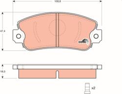 TRW Sada brzdových platničiek kotúčovej brzdy TRW GDB297 (GDB297)