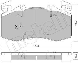 METELLI Sada brzdových platničiek kotúčovej brzdy METELLI 22-1270-0 (22-1270-0)