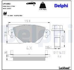 DELPHI Klocki Ham. Mondeo Iii (lp1682)