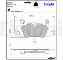DELPHI Klocki Ham. Tyl (lp3614)