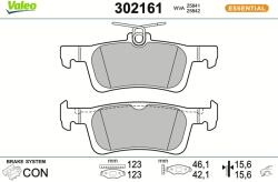 VALEO Sada brzdových platničiek kotúčovej brzdy VALEO 302161 (302161)