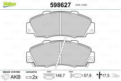 VALEO Sada brzdových platničiek kotúčovej brzdy VALEO 598627 (598627)