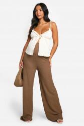 Boohoo krémszínű kismama felső textúra vállpánt B16 vxj XL