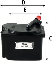 VALEO Palivový filter VALEO 587501 (587501)