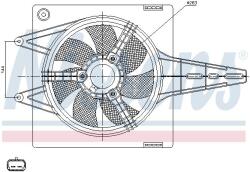 NISSENS Ventilátor chladenia motora NISSENS 85427 (85427)