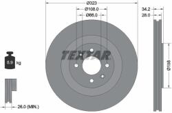TEXTAR Brzdový kotúč TEXTAR 92267103 (92267103)