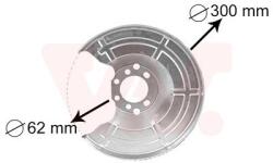 VAN WEZEL Ochranný plech proti rozstreku, Brzdový kotúč VAN WEZEL 3745371 (3745371)