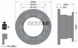 TEXTAR Brzdový kotúč TEXTAR 93127300 (93127300)
