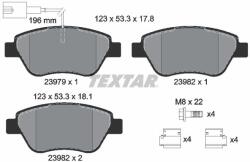 TEXTAR Sada brzdových platničiek kotúčovej brzdy TEXTAR 2397901 (2397901)