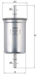 MAHLE Palivový filter MAHLE KL 591 (KL 591)